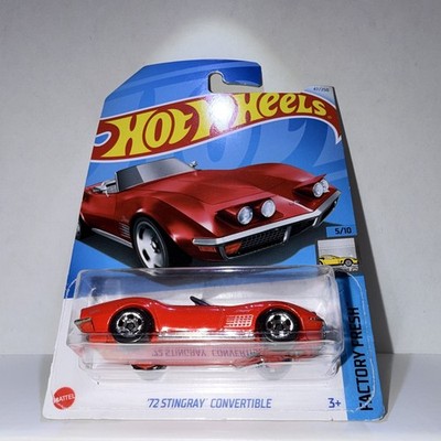 Hot Wheels '72 Stingray Convertible Factory Fresh 1:64 Red Diecast Unopened