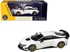 1/64 BMW i8 Liberty Walk White with Gold Wheels Models – Paragon Diecast Model