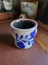 Salmon Falls Stoneware Pottery Crock Blueberry Basket Vintage No Date