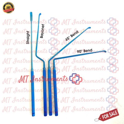 Scoville Nerve Root Retractors Set of 4 Pcs Blue Titanium Nitride Neurosurgery