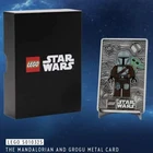 LEGO Star Wars 5010325 The Mandalorian and Grogu Metal Card - NEW - In Stock!