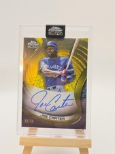 Joe Carter SN /50 Auto 2022 topps chrome black gold refractor /50 #CBA-JC MLB