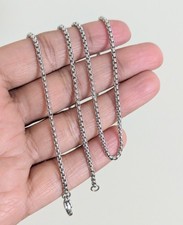 18,20,22,24,26,28,30''inch Stainless Steel Box Necklace Chain For Women, Men