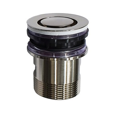 New Bathroom Basin Pop Down 40mm Plug & Waste Brushed Nickel Wasteland 21801.06