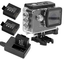 Genuine SJCAM SJ5000X ELITE Action Camera with 3 Batteries Battery Case I NEW