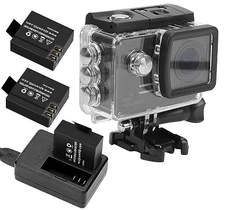 Genuine SJCAM SJ5000X ELITE Action Camera with 3 Batteries (Battery Case I [NEW]