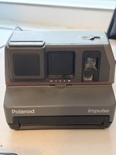Vintage Polaroid Impulse Instant Film Flash Camera With Strap Untested