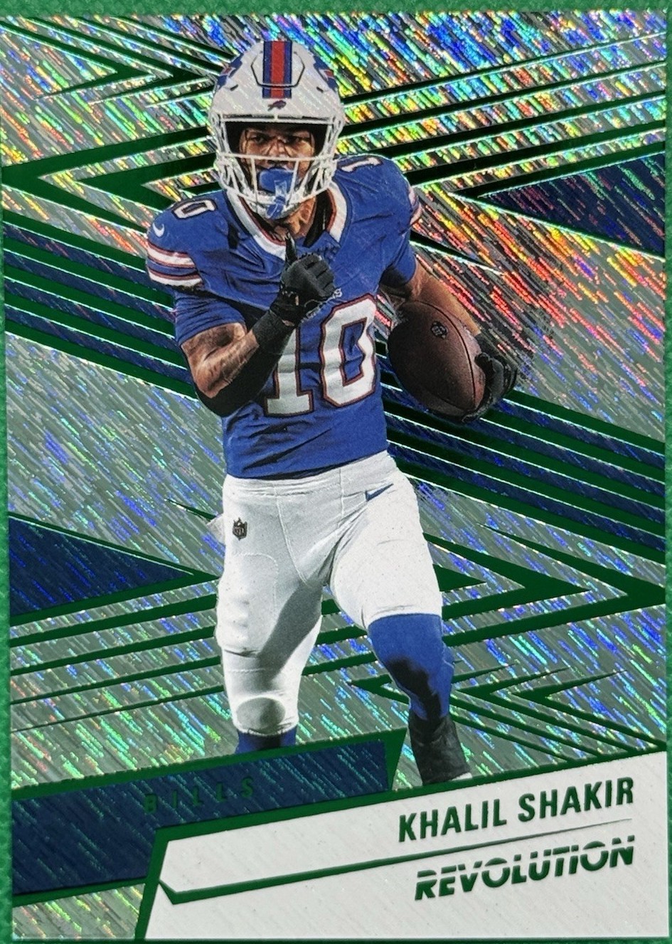 2025 Panini Revolution Khalil Shakir 6 Green Storm 699 For Sale 