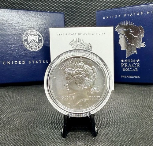 2024 (Philadelphia) Uncirculated Peace Dollar with OGP & COA!