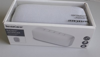 Silvercrest Bluetooth Lautsprecher  16 Stu. Musik Box-Laufzeit  Led 4 Stufen NEU