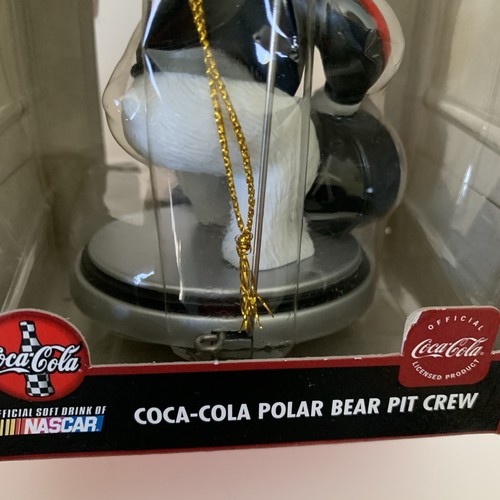 Vintage Coca Cola Nascar Eisbär Grube Crew Ornamente - 4er Set - Bild 7 von 11