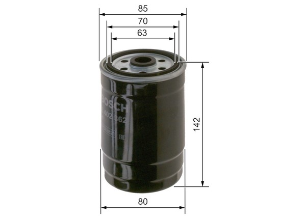 Bosch Kraftstofffilter Ø80,2Mm FüR Hyundai I30 Grand Santa Fé I40 III KIA-image