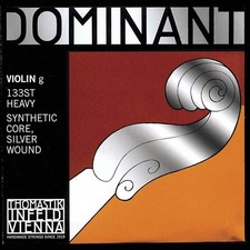 4/4 Dominant Violin G String - Silver/Perlon: Thick/Stark