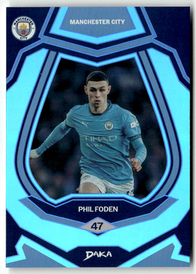 Daka 2025 Manchester City Soccer Card No. MC-2-B Phil Foden 69/99