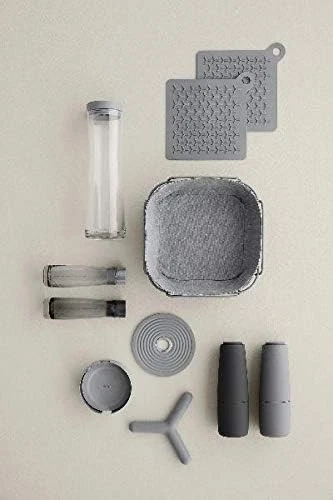 Blomus 64063 Set of 6 Coasters, 64063 Coasters, 18/8 Stainless Steel, Clear, One - Immagine 2 di 3