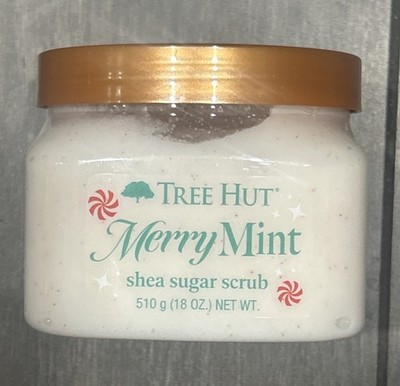 Tree Hut Merry Mint Shea Sugar Scrub, 18 oz-Brand New-sealed