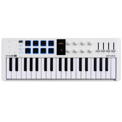 NEU: Arturia MiniLab 37 Masterkeyboard 37 Tasten USB inkl. USB-Kabel weiß