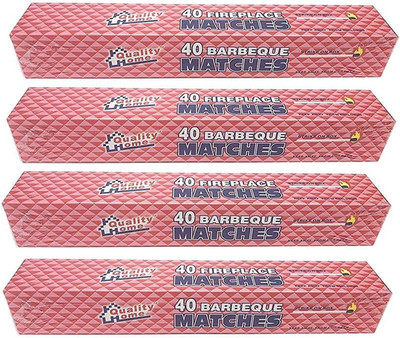 4 Boxes - 11'' Fireplace Matches, Long Reach, 160 Matches Total by Quality Home
