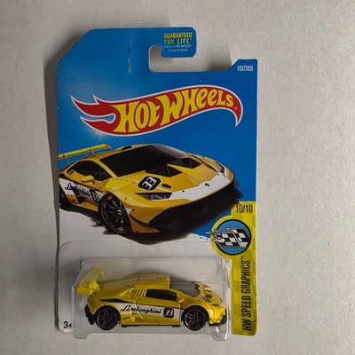2015 HOT WHEELS, LAMBORGHINI HURACAN LP 620-2 SUPER TROFEO 10/10 SPEED GRAPHICS