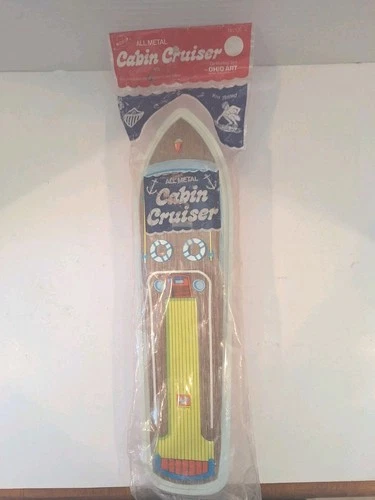 Ohio Art Cabin Cruiser Tin Toy Boat Sealed NOS