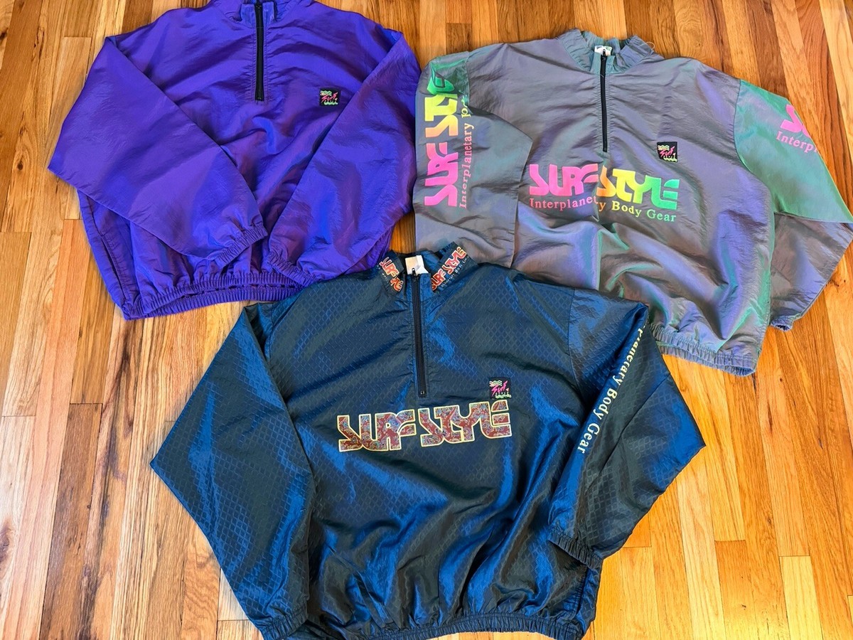 Vintage Surf Style Pullover Windbreaker Set Of 3 One size Vintage Surf Style Pullover Windbreaker Set Of 3 One size