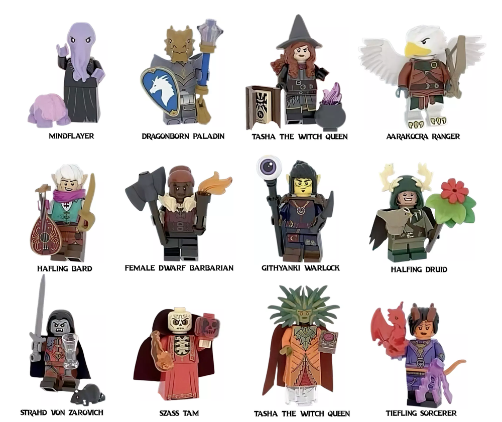 Lego Dungeons & Dragons D&D Minifigures 71047 New Factory Sealed 2024 You Pick!