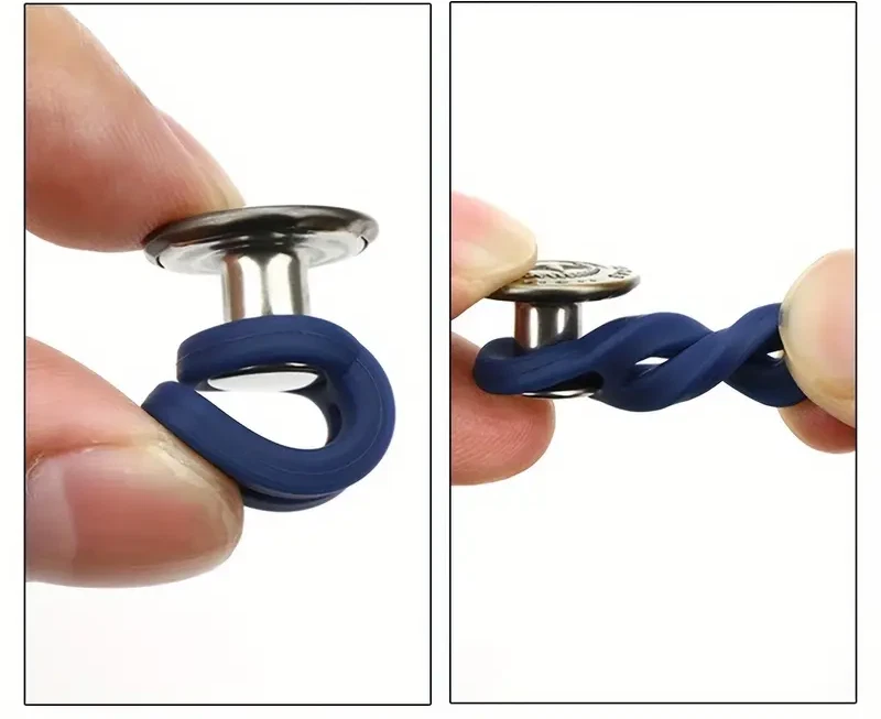 Damen Herren Hosen Knopfverlängerung Knopf, elastisch, unsichtbar, Short, Taille - Bild 3 von 4