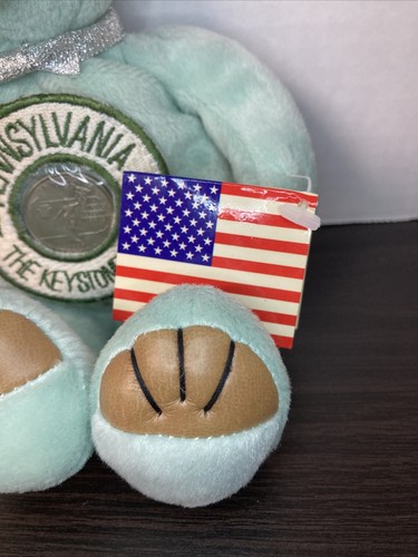 RARE Pennsylvania State Coin Collectable Plush Bear “The Keystone State” - Picture 5 of 6