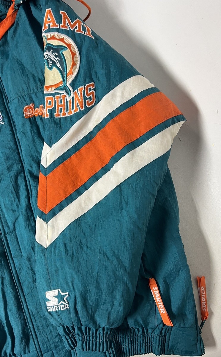 PRO LINE マイアミ　ドルフィンズ　ジャケット Vintage 90s Starter Men's S Miami Dolphins NFL Pro Line