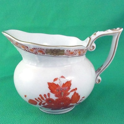 CHINESE BOUQUET RUST by  Herend Creamer 3.5'' NEW NEVER USED 642/AOG made Hungary