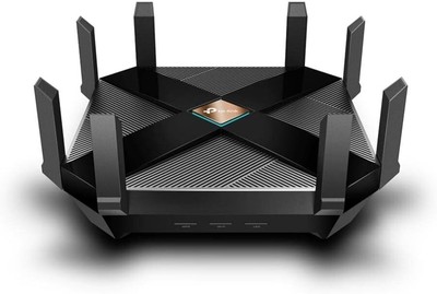 Ultra-Fast AX6000 WiFi 6 Router - 8 LAN Ports & 2.5G WAN for Seamless Streaming