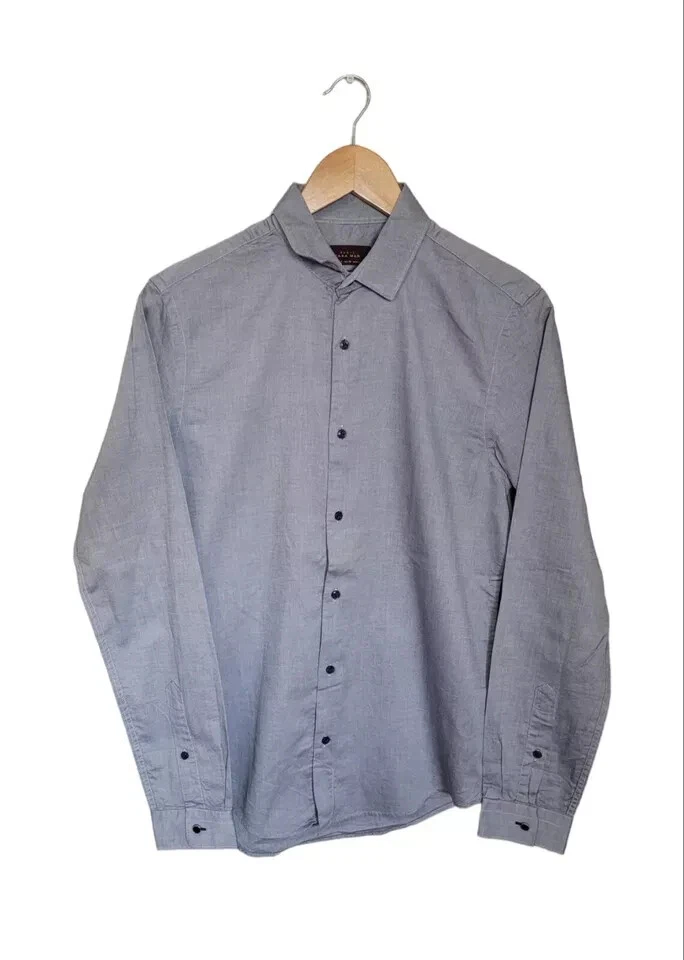 Chemise Homme Zara Man Blanche Super Slim Fit - Taille S, Occasion En Très Bon état (comme Neuve)