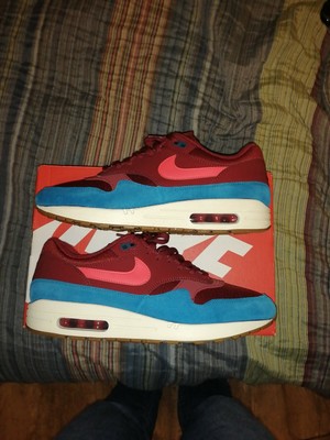 air max 1 burgundy teal