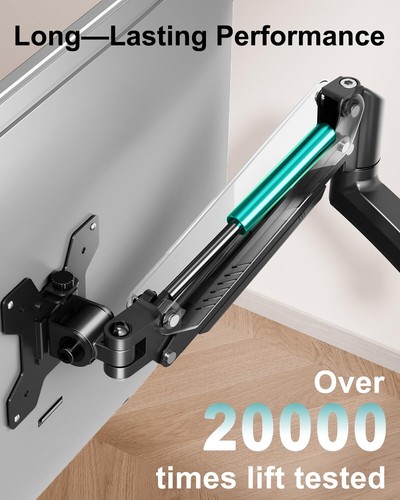 Dual Monitor Stand for Desk Taller Monitor Arms for 2 Screens up to 32 inch E... - Picture 6 of 9