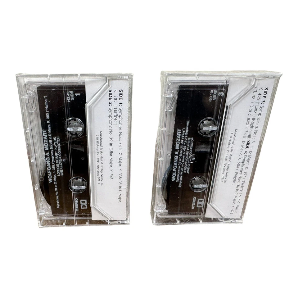 NEW - Jane Glover - Mozart Symphonies 31, 34, 35, 36, 38, 39 Cassette Tape Set - Image 2 of 4