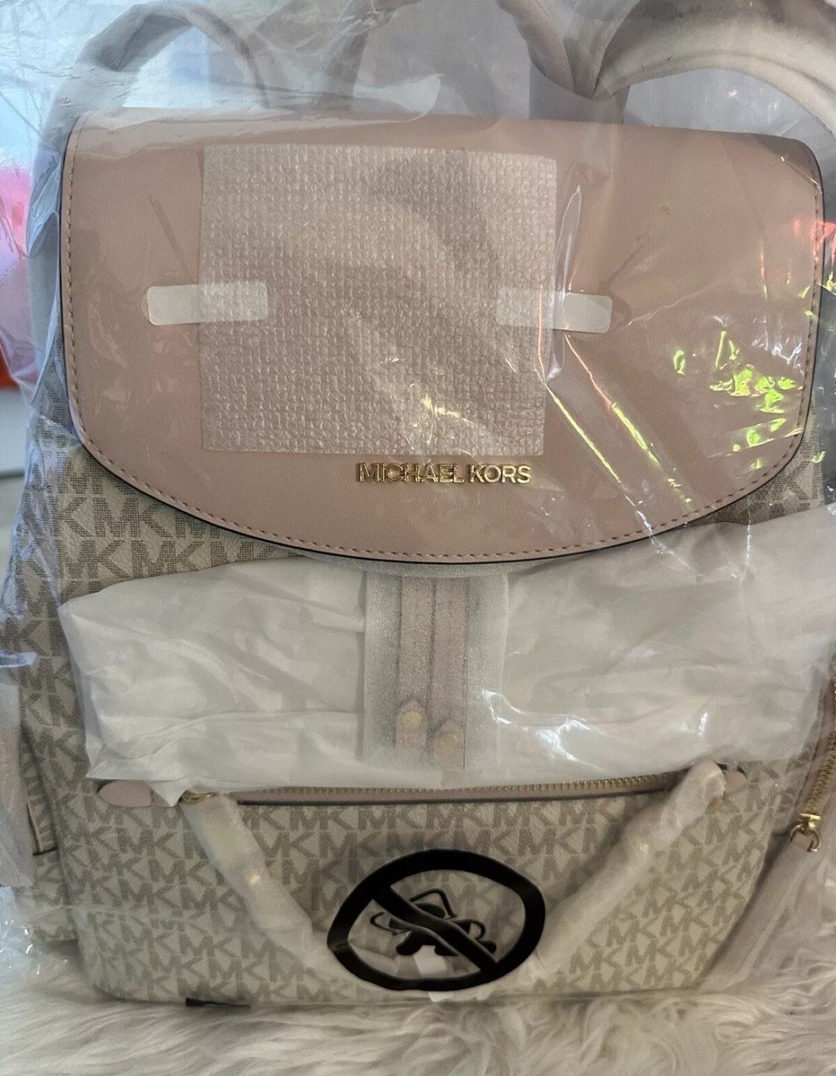 Michael Kors Backpack Jet Set Mk Logo Large Chain Backpack