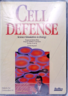 COMMODORE 64/128 -- CELL DEFENSE (HESWARE - DISK) #NOS #SEALED
