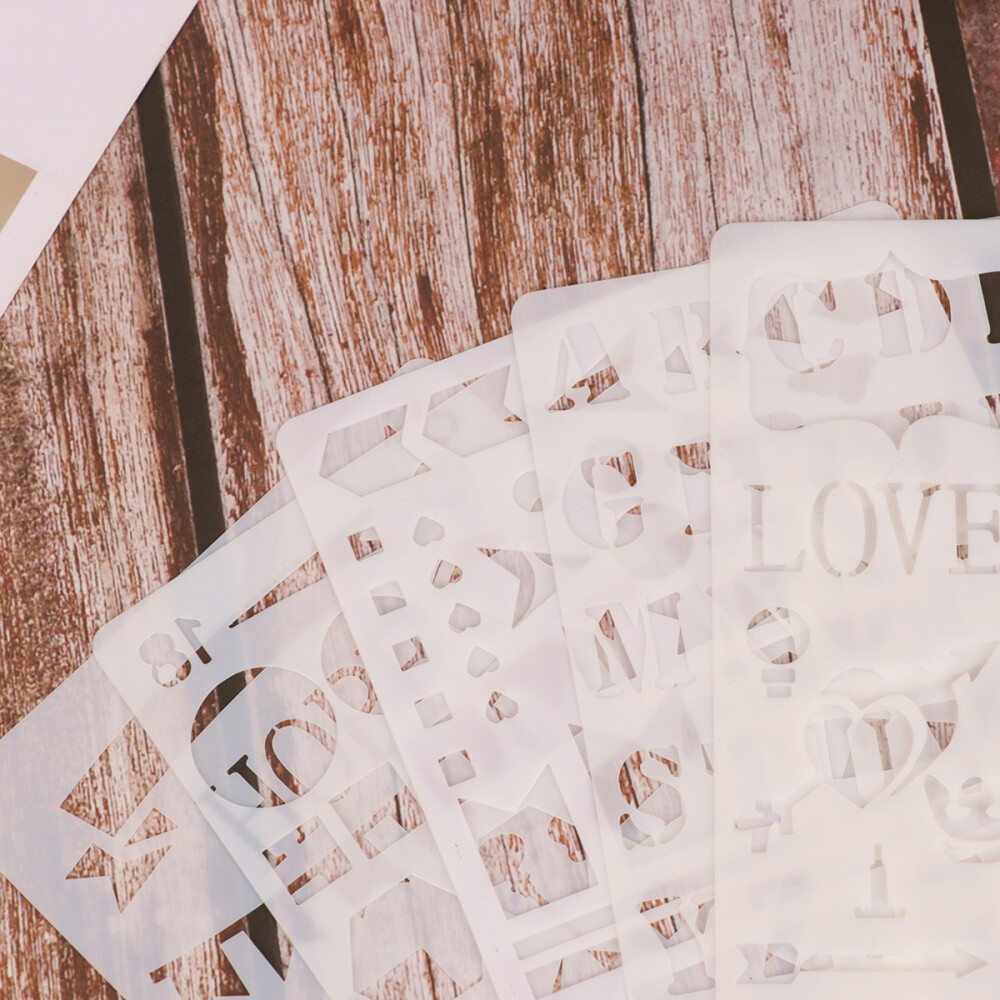 12 Stück Blumenschablonen - Wiederverwendbare Mal-Schablonen Für DIY-Projekte