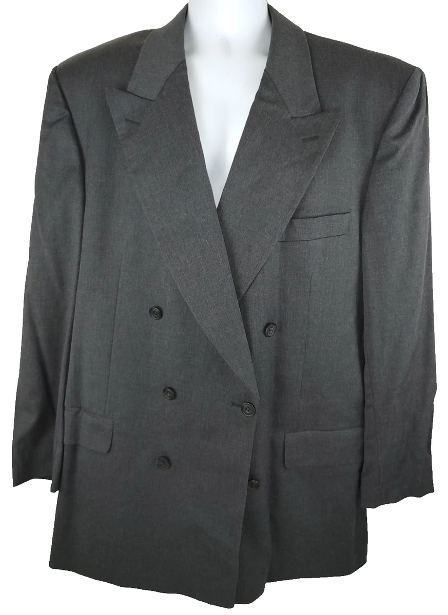 Saint Laurent Gray Double-Breasted Suits & Blazers for Men for