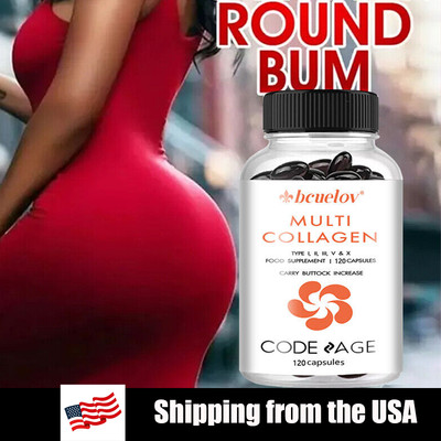 Multiple collagen supplement 120 capsules,plump buttocks & prevent sagging