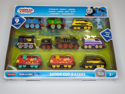    TOY TRAIN Thomas & Friends Sodor Cup Racers 9-Pack Diecast FUN  SEE 