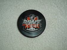 Haydn Fleury Hand Signed 2014 NHL Draft Puck Carolina Hurricanes Autograph