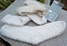 2Pk Women Ladies Soft Fluffy Bed Socks Winter Warm Slipper feather yarn sock