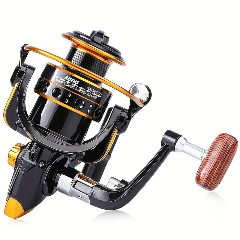 Sougayilang 13BB Spinning Fishing Reel-Metal Handle Aluminum Spool Fishing Reel 