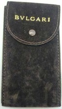 SACCHETTO PER OROLOGI BULGARI VELLUTO CON PATTINA INTERNA 7X13.5mm CON BOTTONE