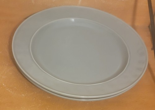 Food Network FONTINA GRAY Dinner plate set of 2, 10 3/4", Stoneware, Very good - Picture 7 of 9