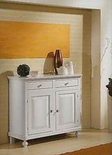 MOBILE BASE CREDENZA NAPOLETANA 2 ANTE COLORE BIANCO LACCATO