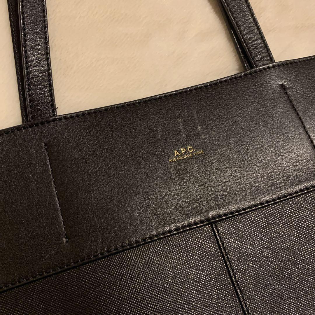 ハンドバッグ A.P.C. HAND BAG (COHTDM61990 IAL) A.P.C. Leather Tote Bag Women Top Handle Shoulder Hand Bag