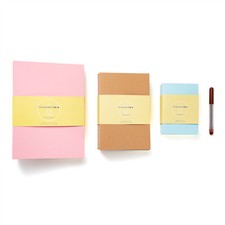 Occasional Motto 10-pack kraft notebook 60 pages, 80 gsm, sewn composition