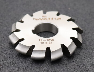 DOLD Rollkettenrad-Formfräser Teilung= 9,525mm= 3/8'' RollenØ= 5,08mm Profil II